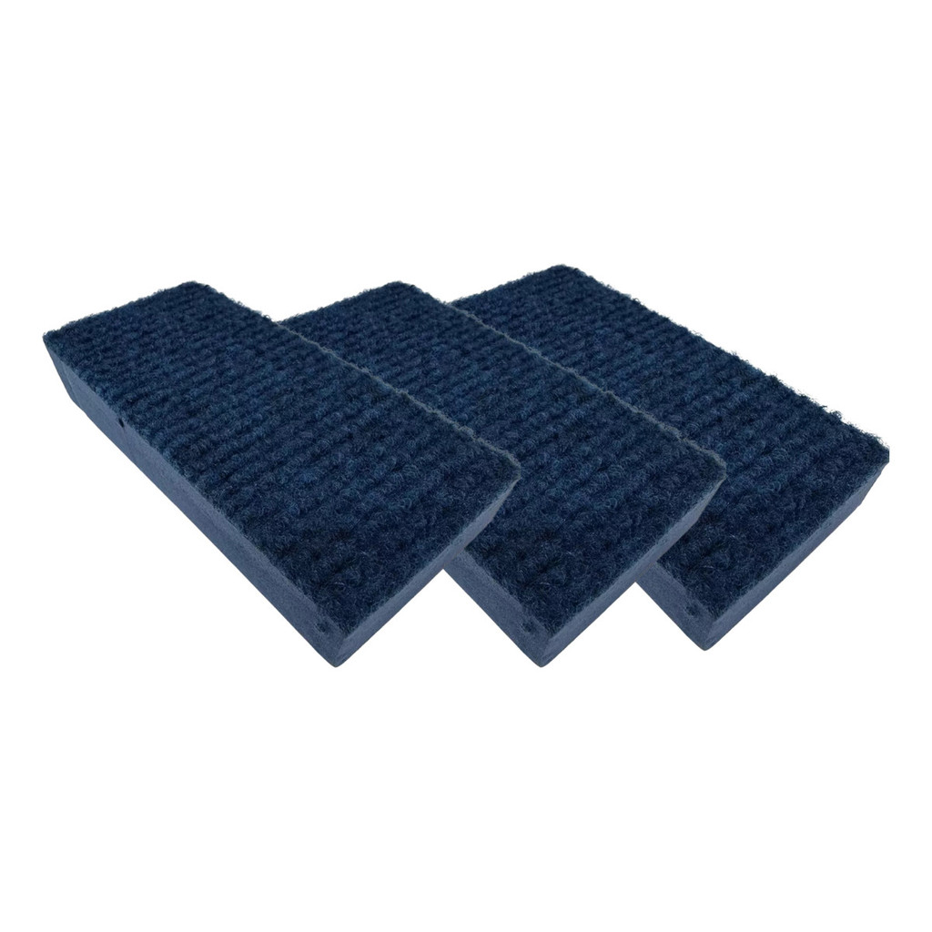 Kit 3 Tacos Descontaminação Pesada Carpete Vonixx Azul