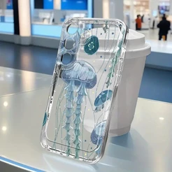Capinha Capa transparente Anti-impacto Cereja Desenho para Moto E13 E20 E22 E7 EDGE 30 40 G04S G04 G10 G23 G9 PLAY