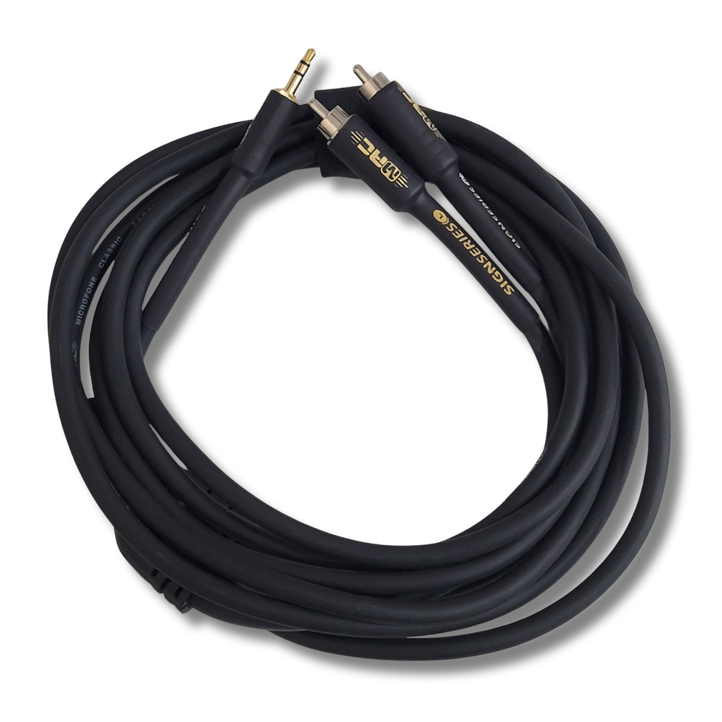 Cabo P2 Estereo + 2 RCA MAcho 3.05m 0.30mm Dj Series Mac Cabos