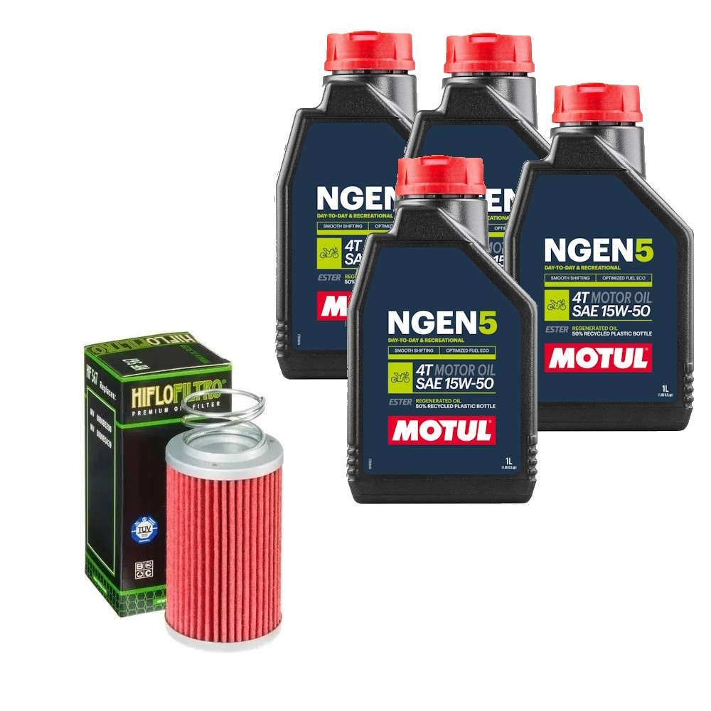 Mv Agusta F4 1000 Rr 12-16 Óleo Motul N-Gen 5 15w50 Hf567