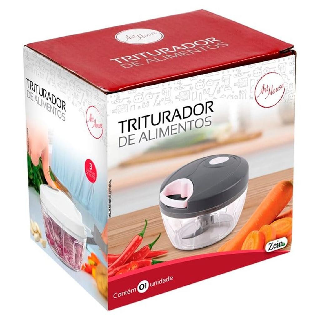 Triturador Processador De Alimentos manual 3 laminas 500ml