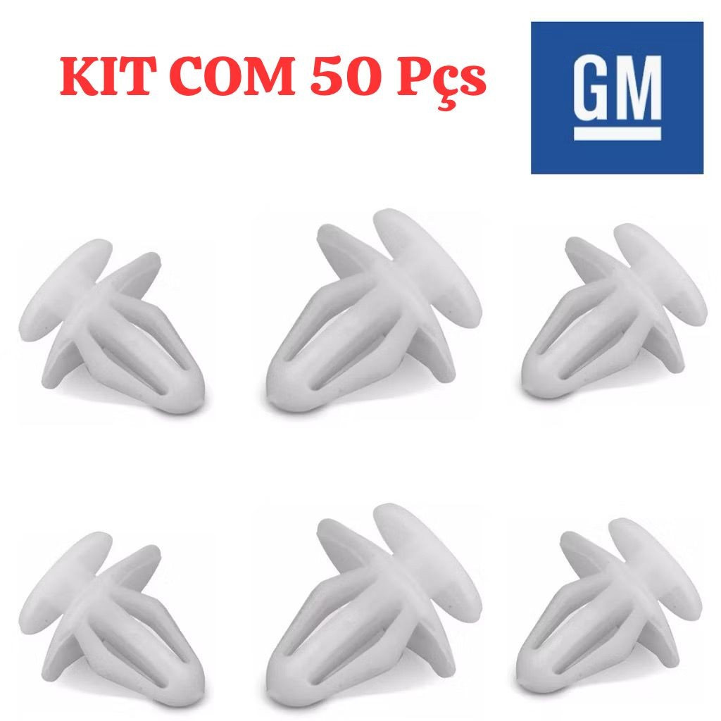 Kit 20,30 ou 50 Grampos Prisilha Forro da Porta Chevrolet Astra Celta Corsa Vectra Lifan X60 530