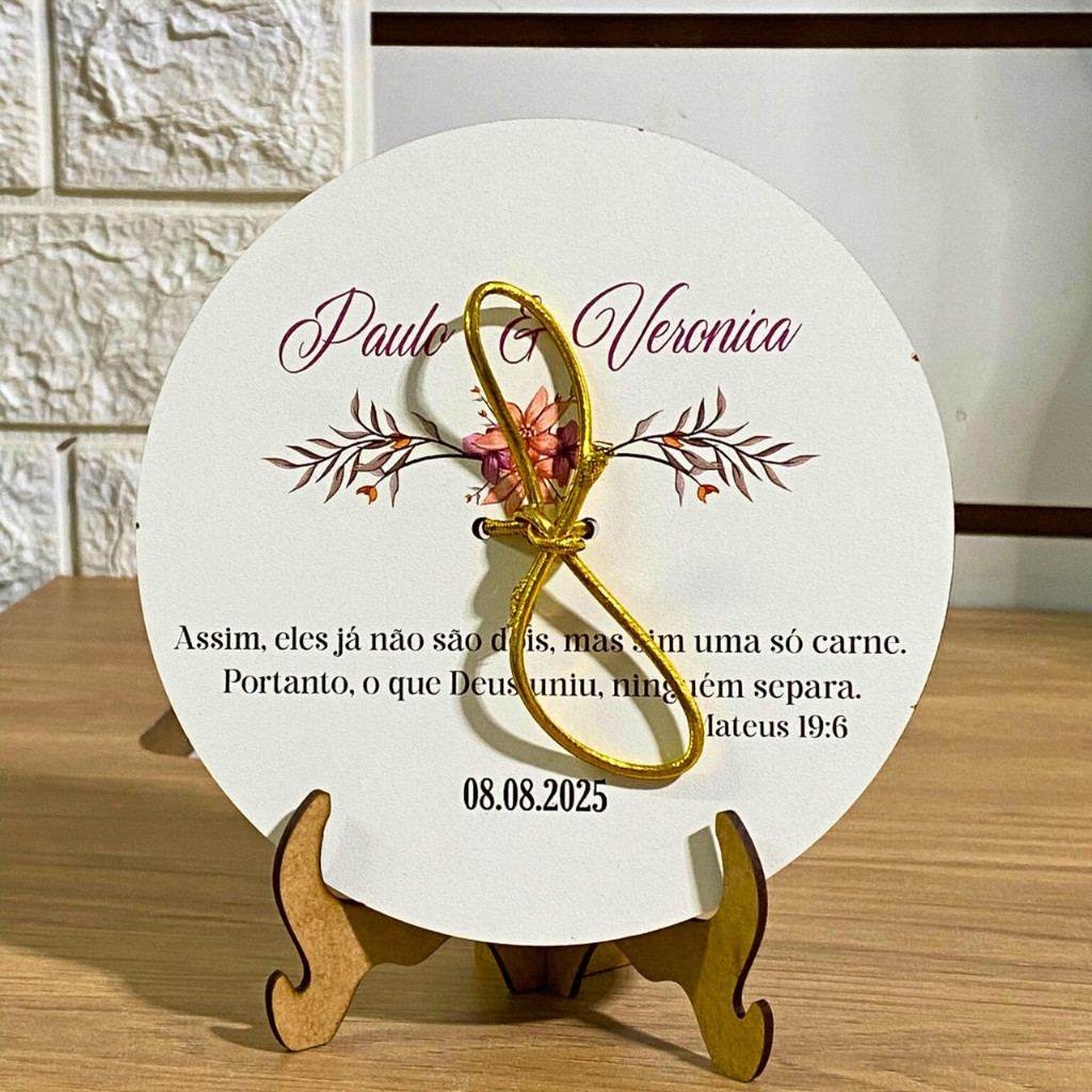 PORTA ALIANÇA PERSONALIZADO PARA CASAMENTO
