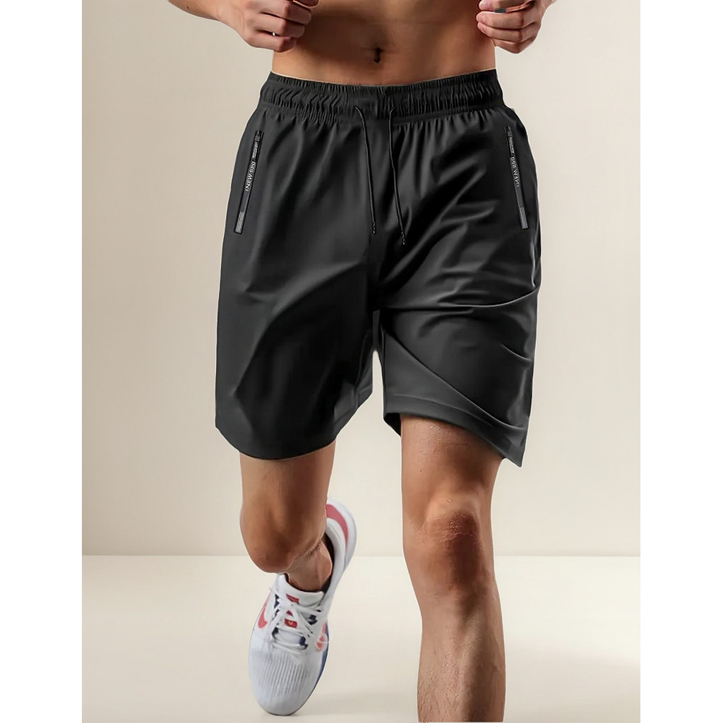 Bermuda Masculina Slim Fit Esportiva Fitness Com Elastano Tecido Gelado