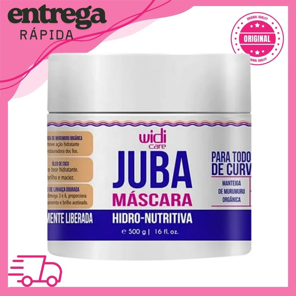 Widi Care Juba Mascara Hidro-nutritiva 500g em Oferta na Shopee