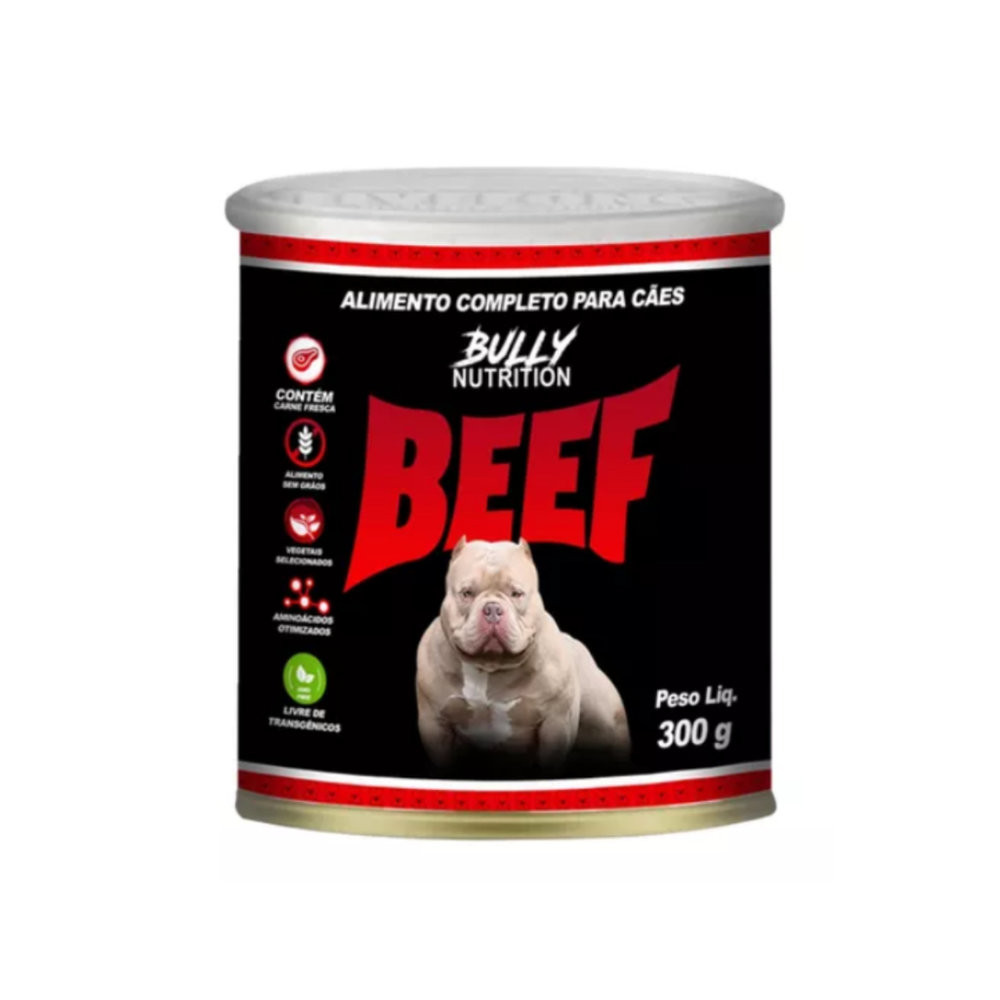 Ração Úmida Para Cães Beef Bully Nutrition 300g | Proteinas e Vitaminas