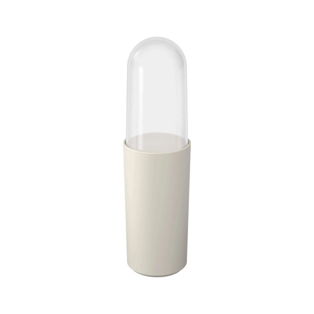 Porta Escova de Dente com Tampa Light Gray Cinza Claro Brinox - 13100/3468