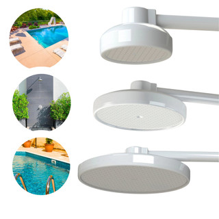 Chuveiro Para Banheiro Ducha Chuveirão Piscina Área Externa Quintal Sítio Ducha Crivo 3 Tamanhos PVC