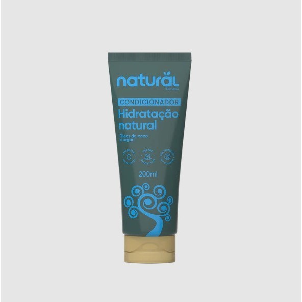 Condicionador Natural com Óleo de Coco e Argan 200mL