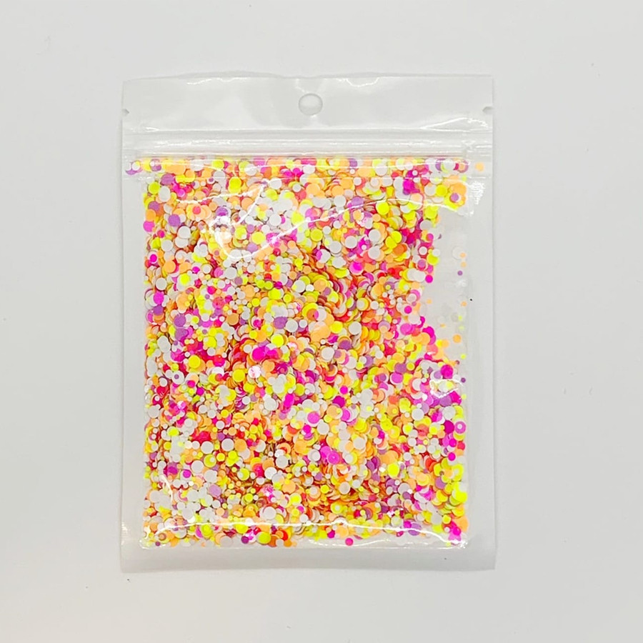 Confete Mix Bolinha Neon - 1 Unidade - ArtLille - Rizzo - Home & Living