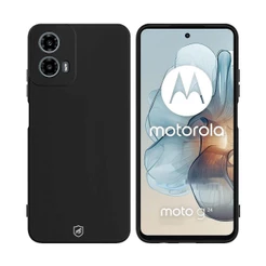 Capa Case Capinha Silicone Veloz Preta para Motorola Moto G24 com Proteção de Câmera - Gshield