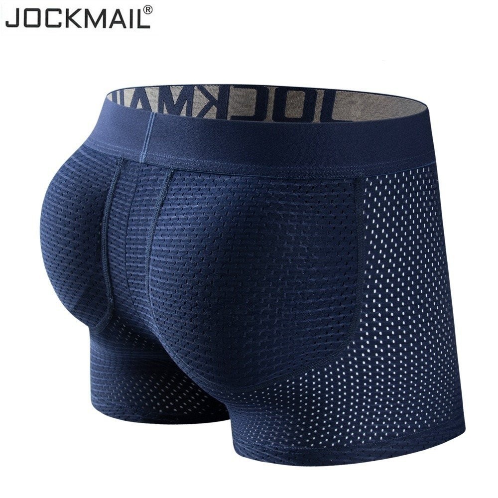 JOCKMAIL Roupa Íntima Boxer Masculina De Malha Longa Com Enchimento Tipo Hip-Lifting / em Oferta na Shopee