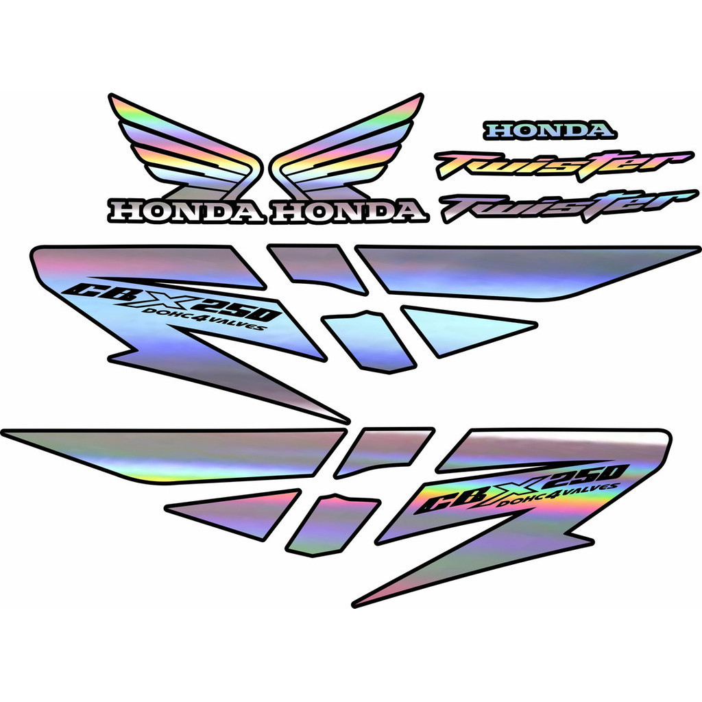 Kit Adesivo Cbx Twister 2007/2008 Holográficos em Oferta na Shopee