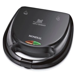 Sanduicheira Mondial Fast Grill E Sandwich Preto S-12 127V
