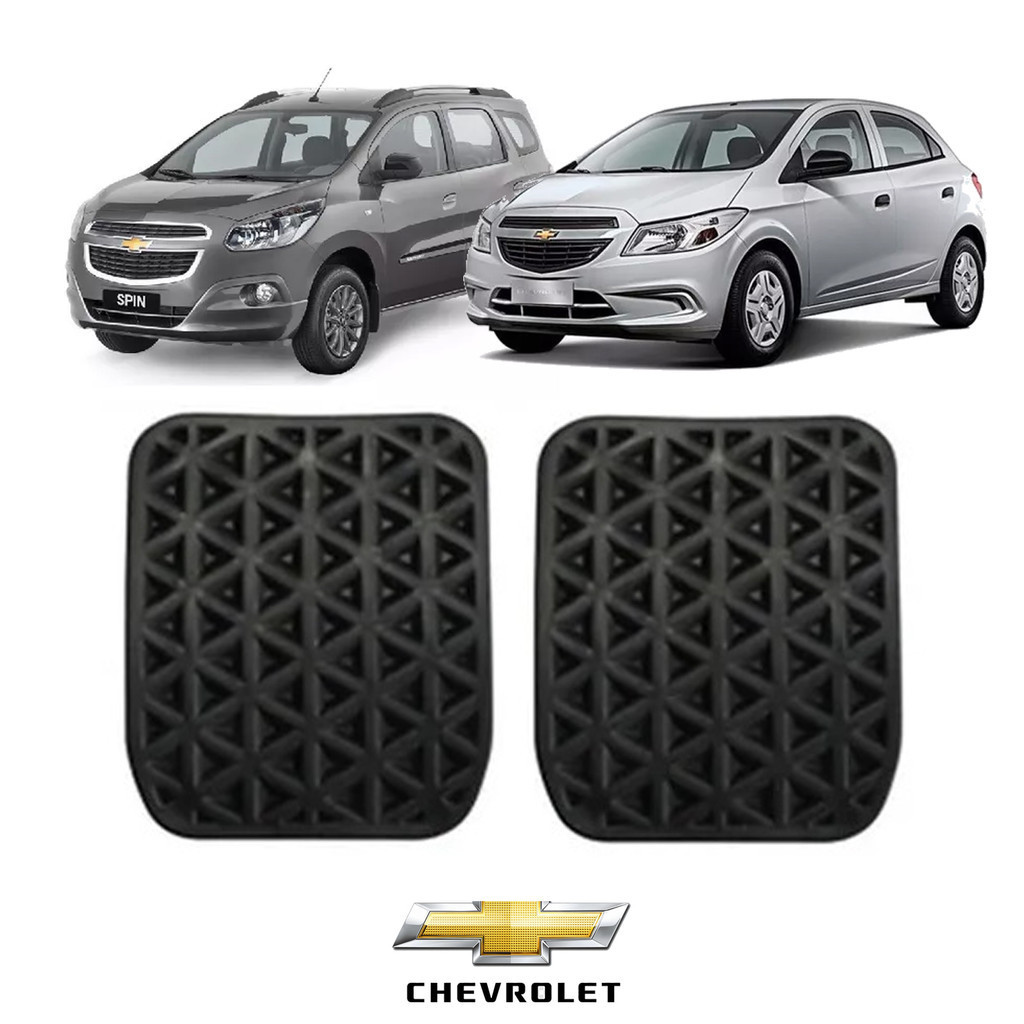 Kit Capa Pedal Pedaleira Chevrolet Cobalt Onix Spin Prisma