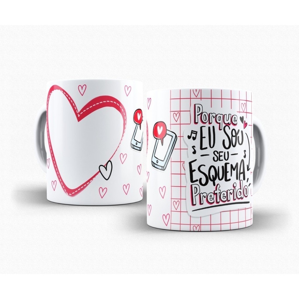 Caneca Personalizada Sou Seu Esquema Preferido Com Foto!