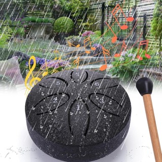 Tambor De Chuva Para O Exterior-3 Polegadas 6 Notas Língua De Aço , À Prova D'água Instrumento De Jardim , Mini Manual