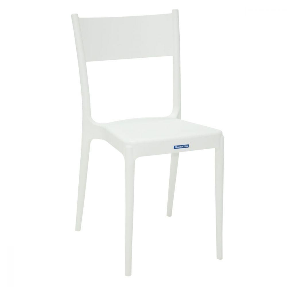Cadeira Tramontina Branca em Polipropileno e Fibra de Vidro em Oferta na Shopee