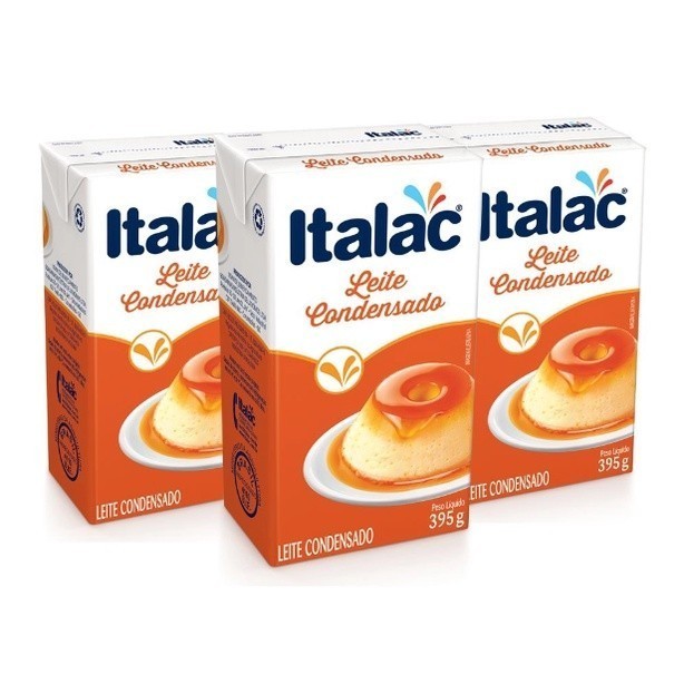 Leite Condensado Semidesnatado Italac 395g - 10 Unidades