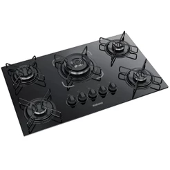 Fogão à Gás Itatiaia Cooktop 5 Bocas Tripla Chama Essencial Vidro 127v / 220v Bivolt
