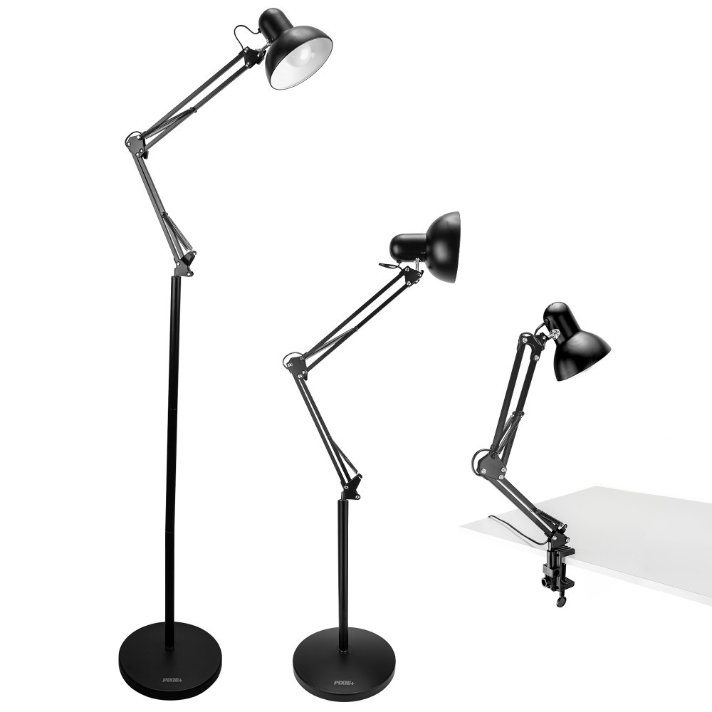 Luminária de Chão Articulada Abajur Regulável Artiko Pixie+ Com Base E Garra em Oferta na Shopee