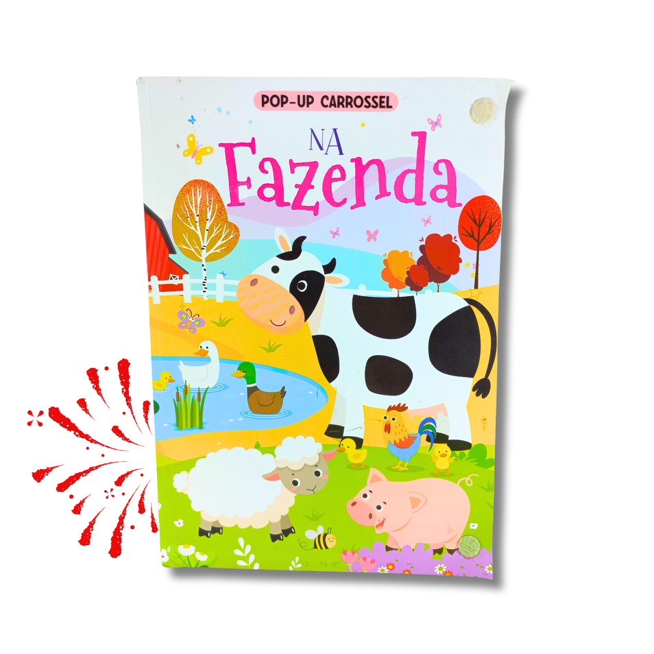 Livro Infantil Pop Up Carrossel 360 graus - Na Fazenda