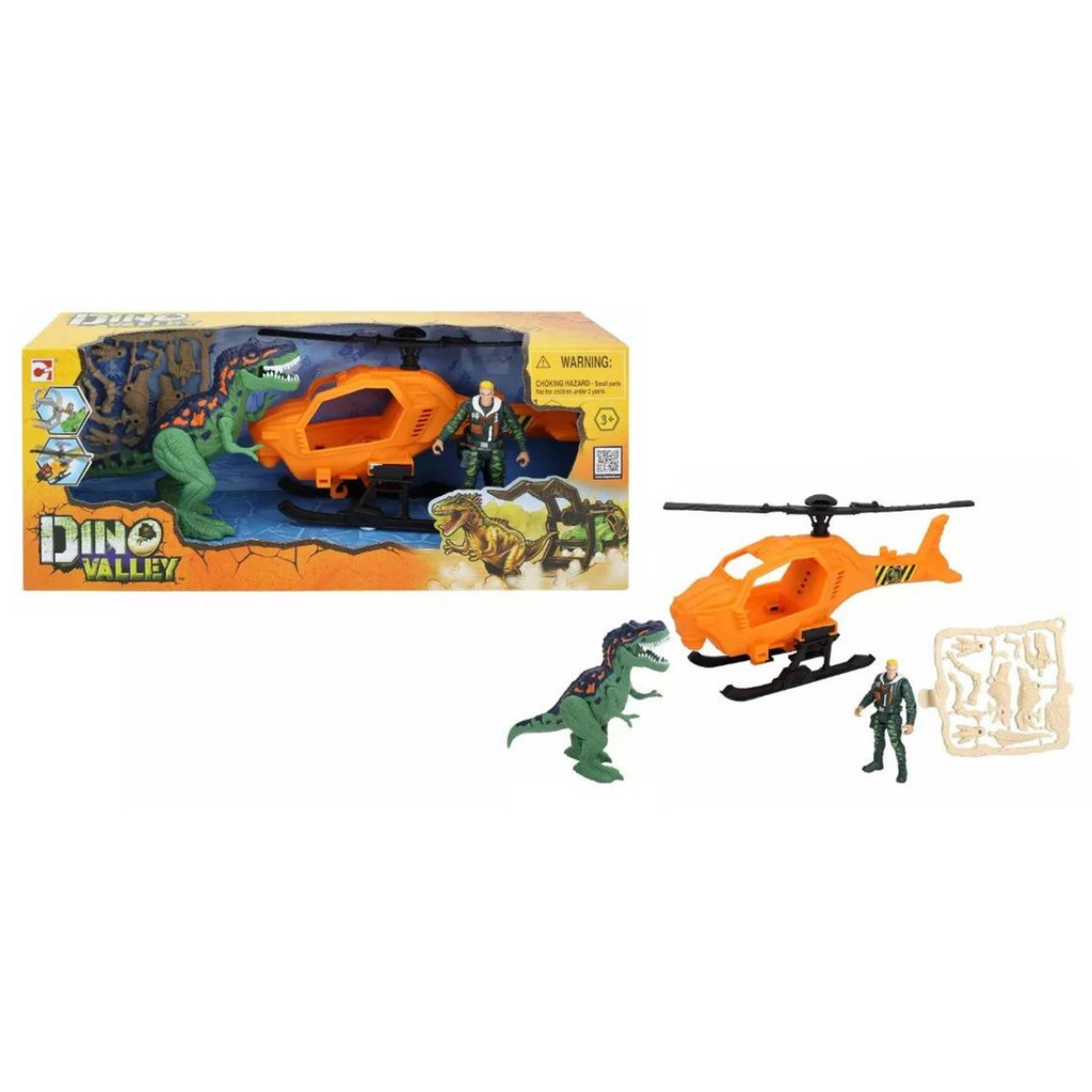 carrinho dino tracker dino valley helicoptero chap mei