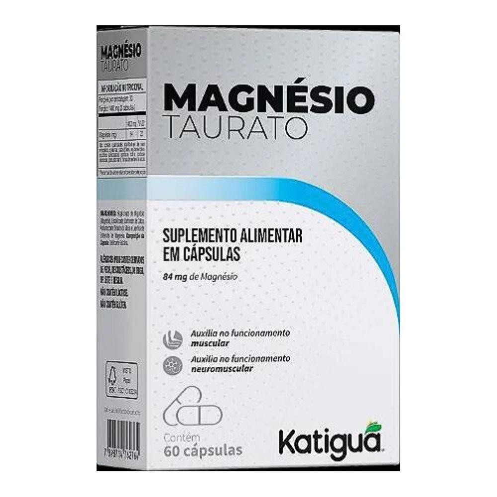 MAGNÉSIO TAURATO 84MG COM 60 CÁPSULAS em Oferta na Shopee