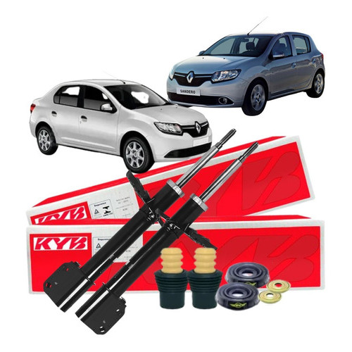 Kit Amortecedor Dianteiro Original Kayaba Sandero Logan 1.0 2014 a 2019