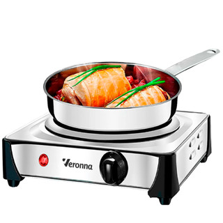 Fogão Eletrico Cooktop Portatil Inox 1 Boca 1000w em Oferta na Shopee