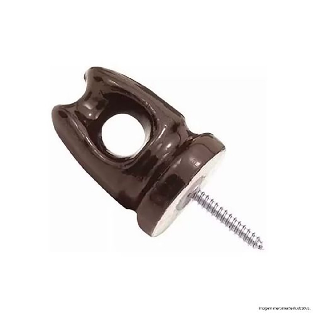 Isolador Olhal de Porcelana 72x54mm Fertak em Oferta na Shopee