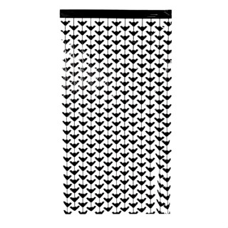 Cortina Decorativa Metalizada Morcego 1x2m - 1 unidade - Rizzo em Oferta na Shopee