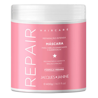 Máscara Reconstrução Tratamento Creme Cabelos Danificados Hair Care Repair Jacques Janine 400g em Oferta na Shopee