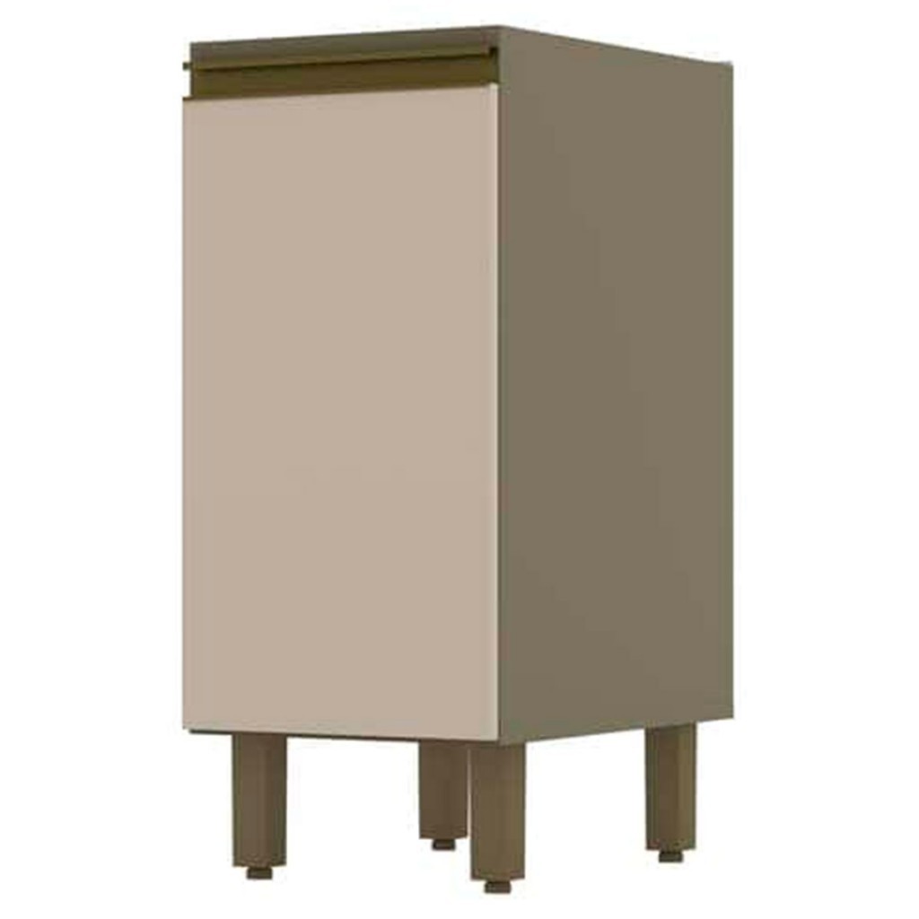 Armário de Cozinha Évelin 1 Porta Duna/Cristal - Henn em Oferta na Shopee