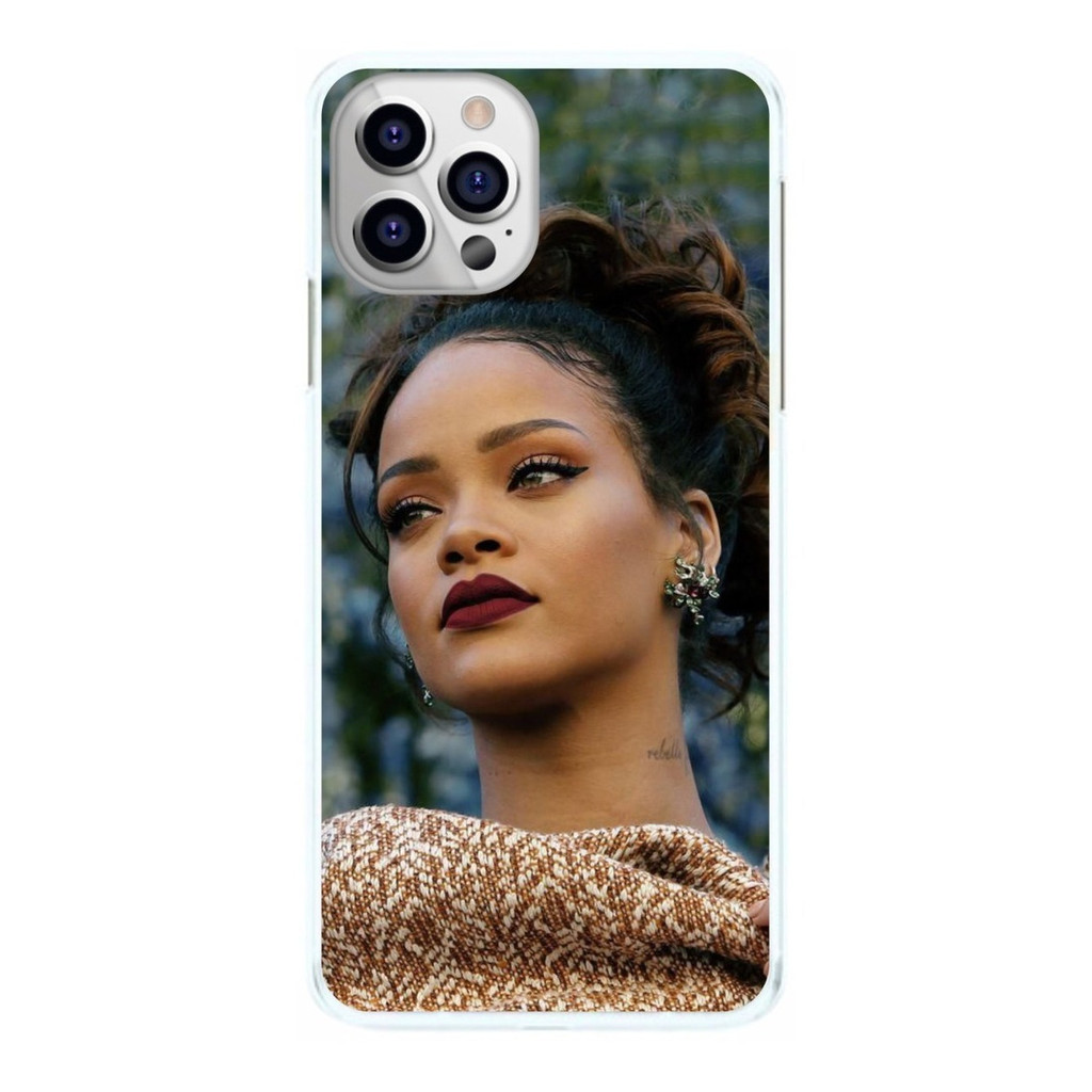 Capinha Rihanna Rosto Batom Escuro Capa de Celular
