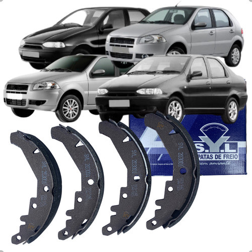 Kit Sapata Freio Traseira Original Syl Palio Siena Fire 1998 1999 2000 2001 2002 2003 2004 Até 2012