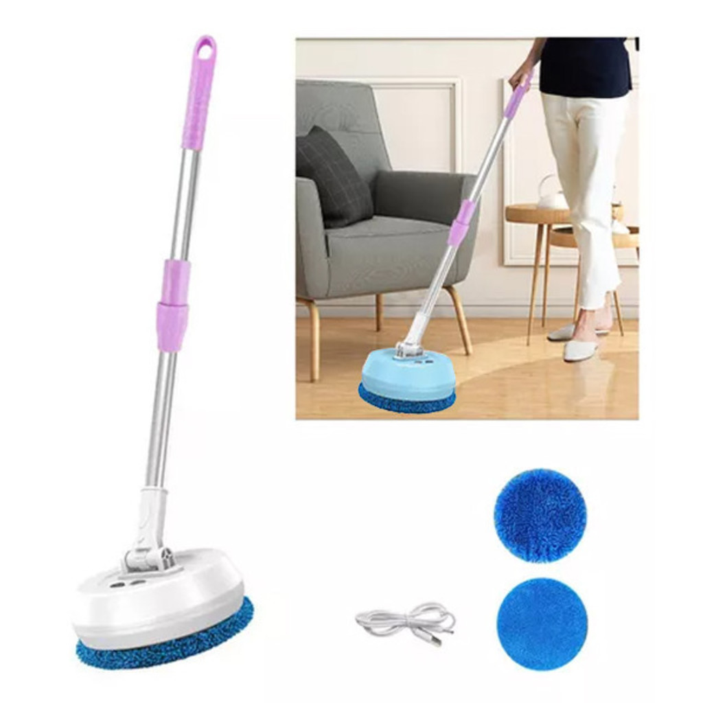 Swivel Sweeper Esfregão Elétrico Limpador 360 Giratorio Elétrico de Piso Vassoura Redonda Recarregavel