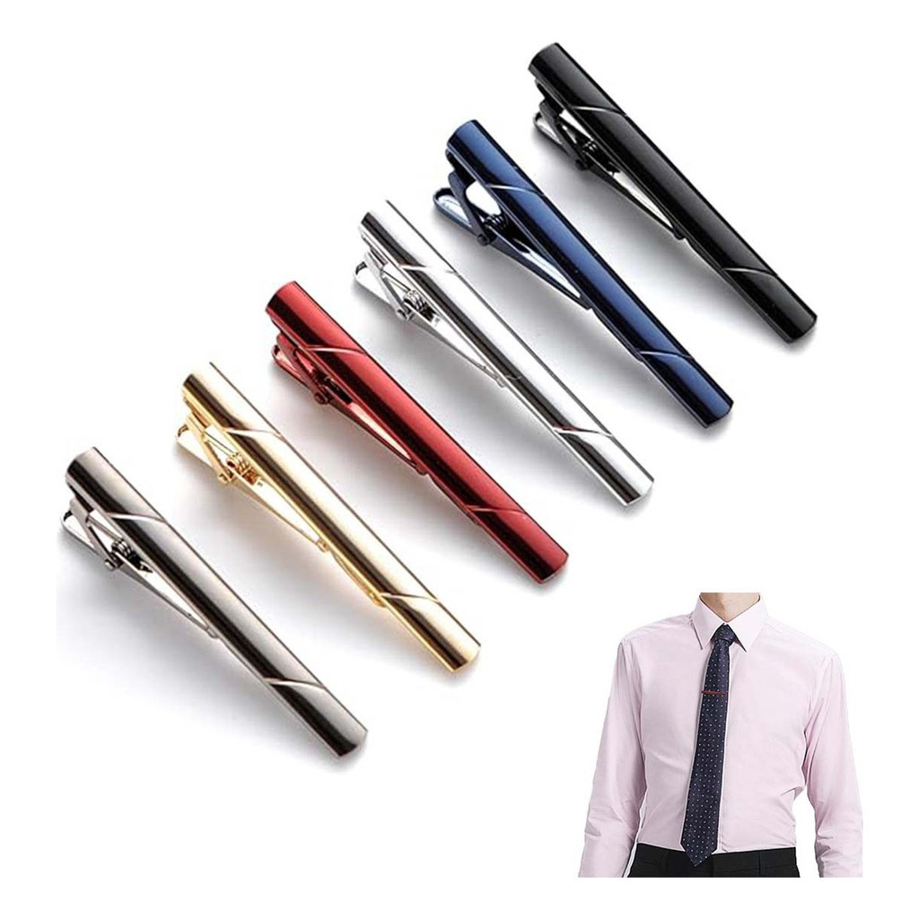 Kit 6 Prendedor De Gravata Grampos Camisa Social Qualidade