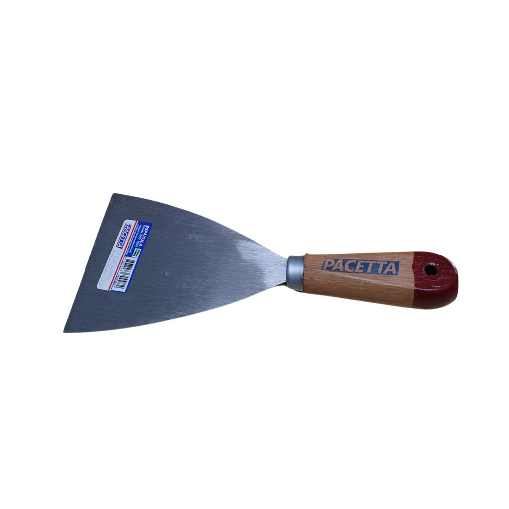 Espátula em aço forjado reforçado Pacetta 10cm para alvenaria construção gesso e pintura