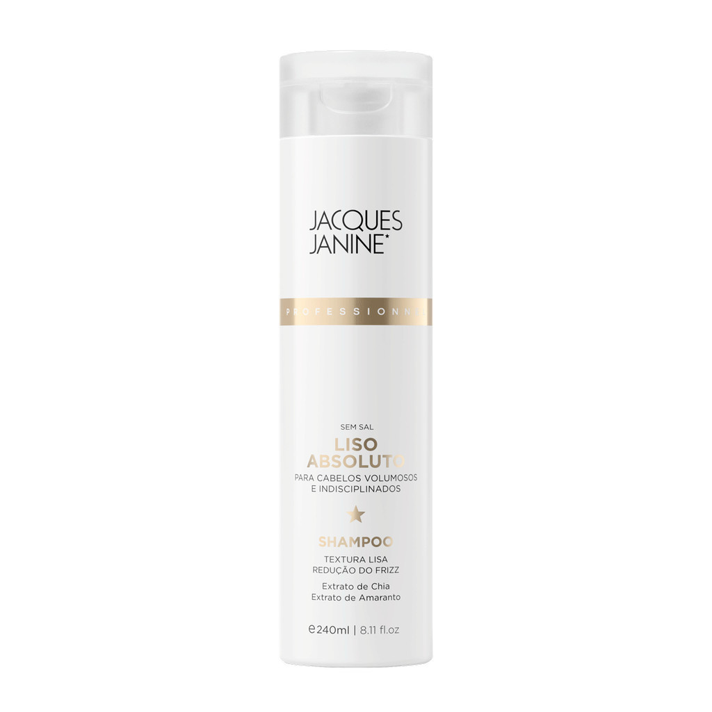 Shampoo Antrfrizz Sem Sal Liso Absoluto Jacques Janine 240ml - Beauty