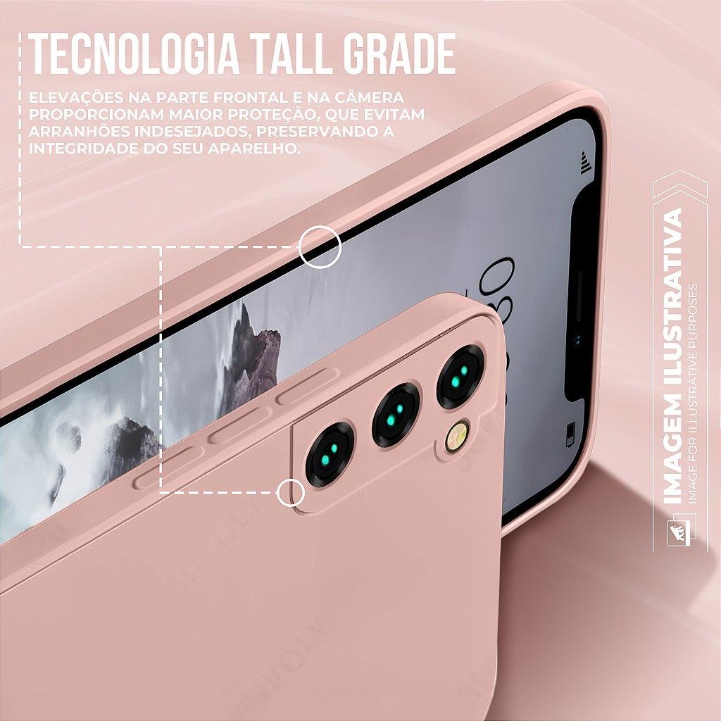 Detalhes do Capa  Case Capinha para Motorola Moto Edge 50 Pro - Silicon Veloz - Rosa - Gshield