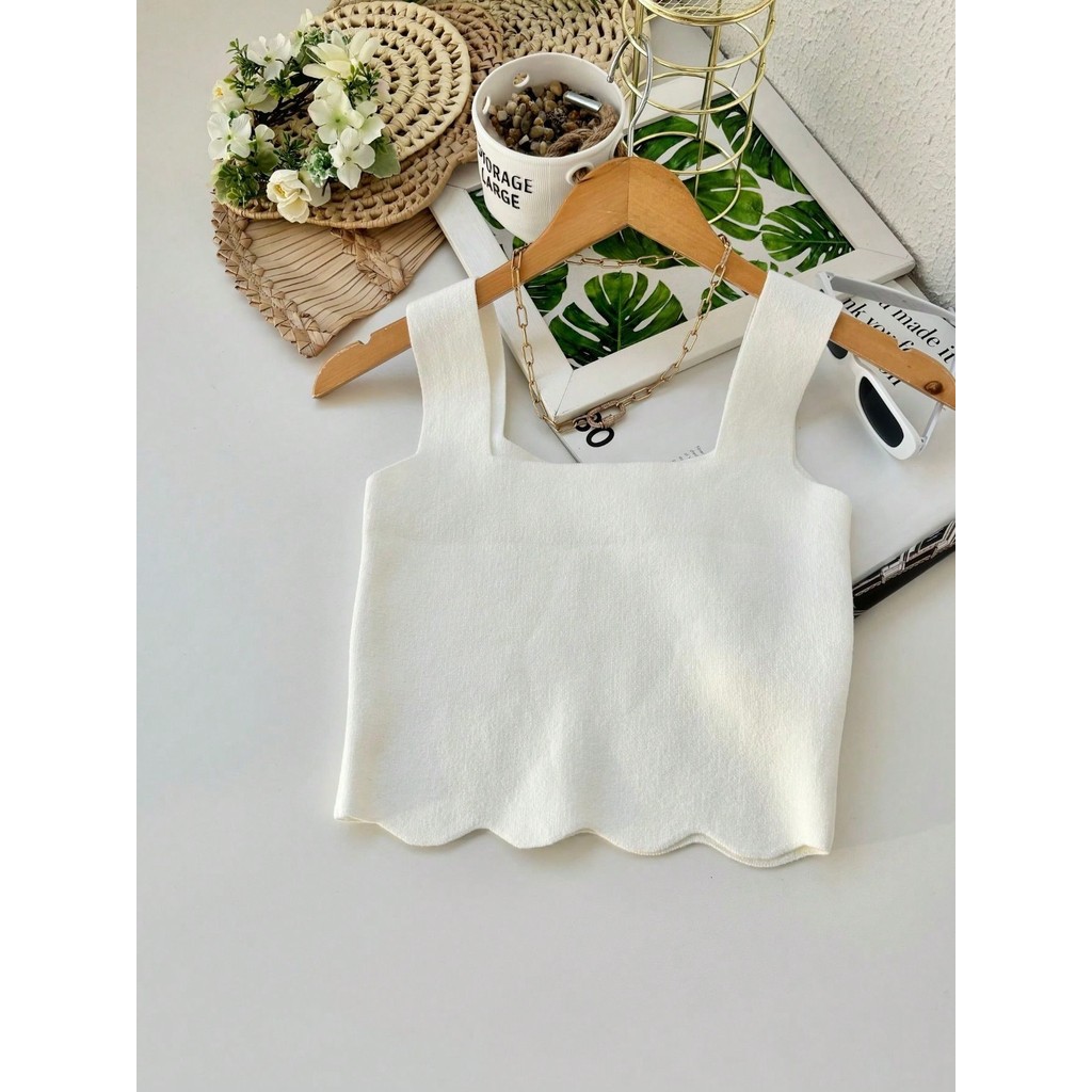 Cropped Modal Alçinha Confortável E Com Detalhes Floral New Collection Moda Feminina