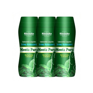 Kit c/ 3 Sabonete Intimo Fragrância Menta 200ml em Oferta na Shopee