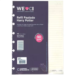 Refil 50 Folhas Caderno Inteligente A5 14x20cm Harry Potter