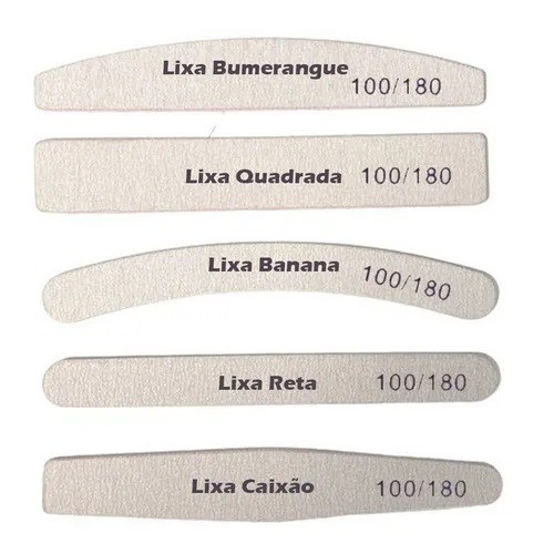 Lixa  100/180 Alongamento De Unha - Unidade