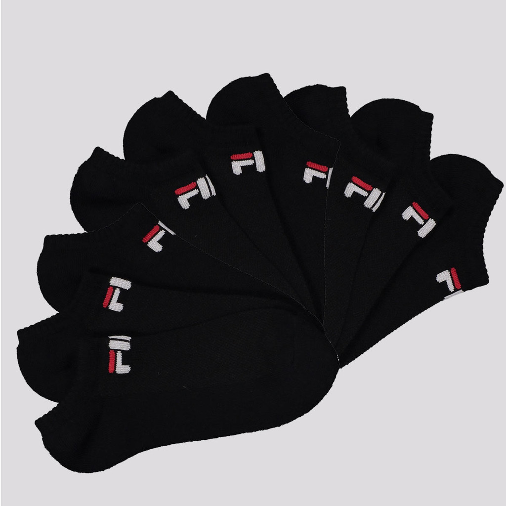 Kit Meia Fila Light 9 Pares Cano Curto Preto em Oferta na Shopee