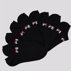 Kit Meia Fila Light 9 Pares Cano Curto Preto