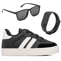 Tênis Masculino Infantil Funfy Conforto + Óculos E Relógio Conforto e Estilo