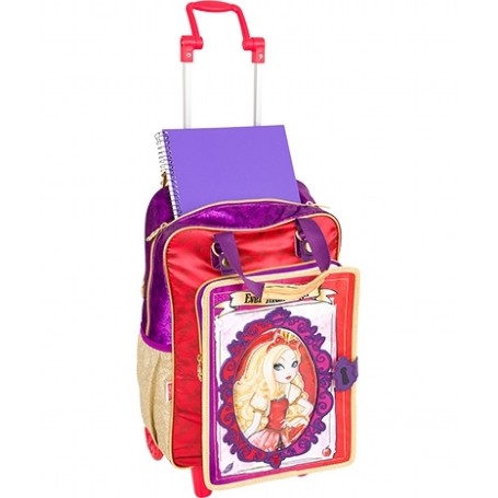 Mochila de Rodinhas Mochilete com Alça Ever After High 16Z Ref: 64360-00 Sestini