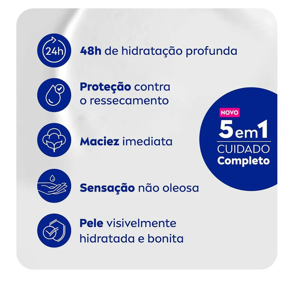 KIT 2 NIVEA LOCAO BODY MILK PELE EXTRA SECA HIDRATANTE 200ML